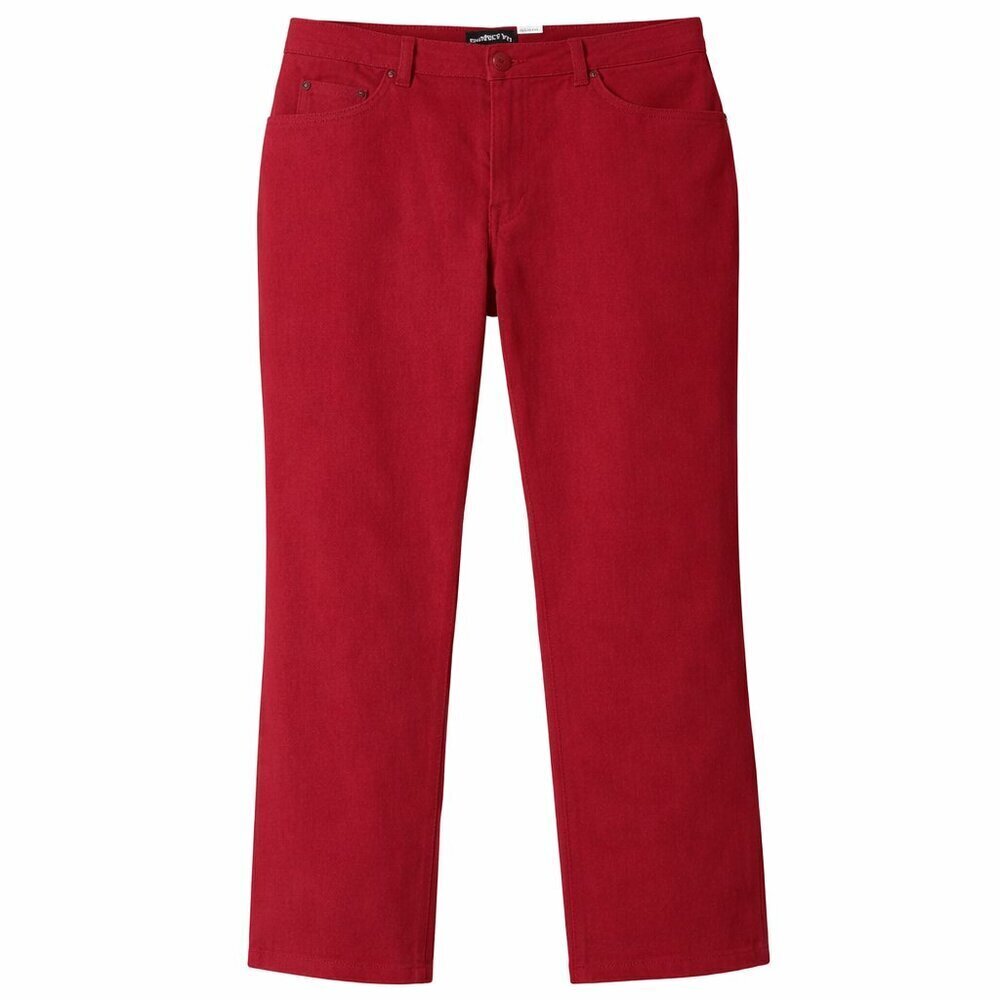 Vintage BILL BLASS 90’s Perfect Fit Lower Rise Boot Cut Red Jeans Size 14 NWT